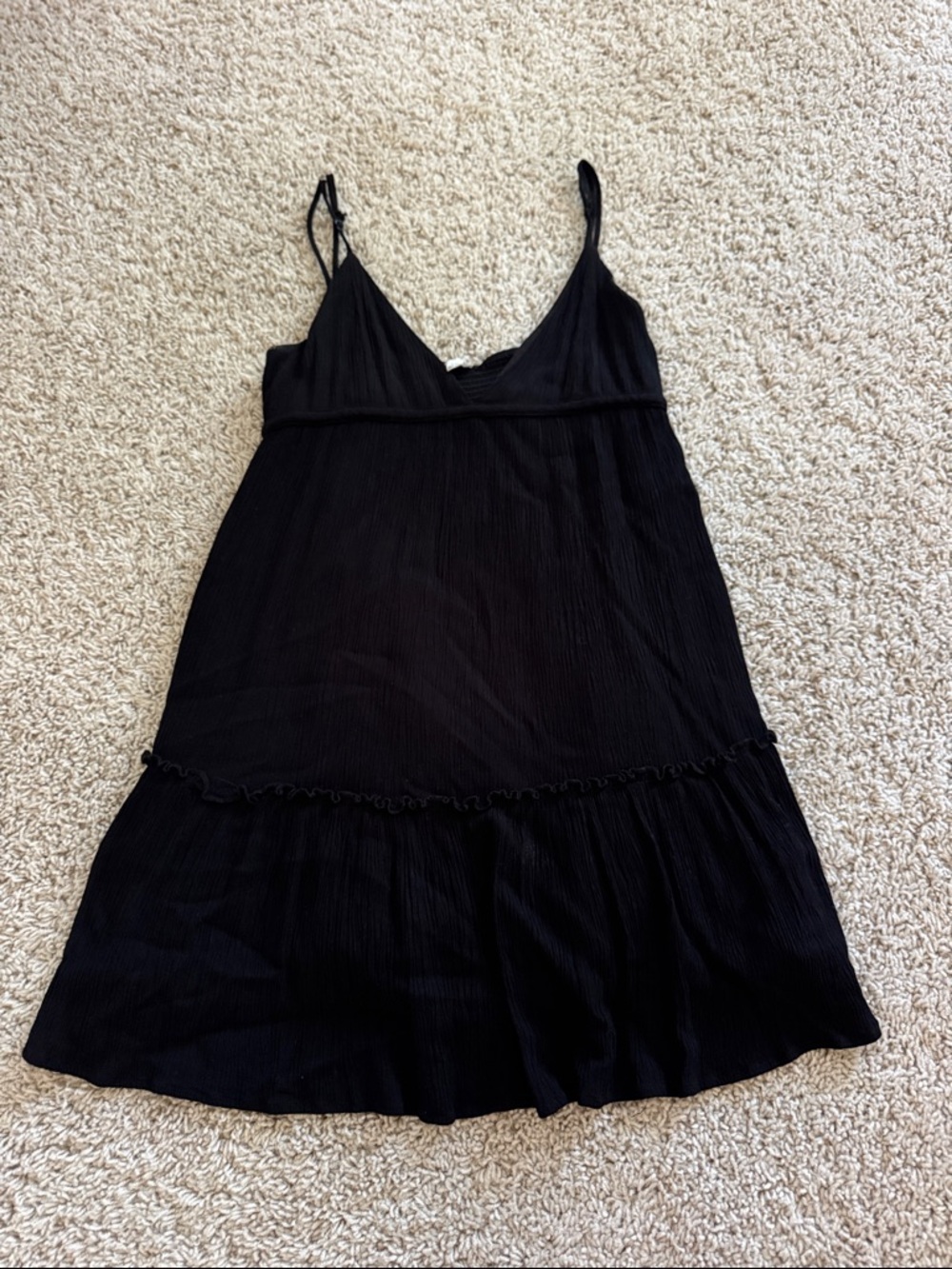 Garage Black Spaghetti Strap Slip Dress
